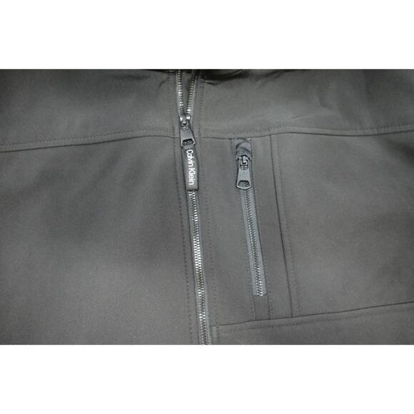 Calvin Klein Black Fleece Softshell Jacket Winter Fall Full Zip Mens Size 3XL - Picture 8 of 14